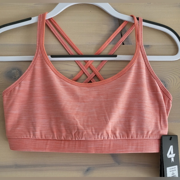 Fourlaps Other - NWT FourLaps Vitality Sports Bra Peach Blush Space Dye size M
